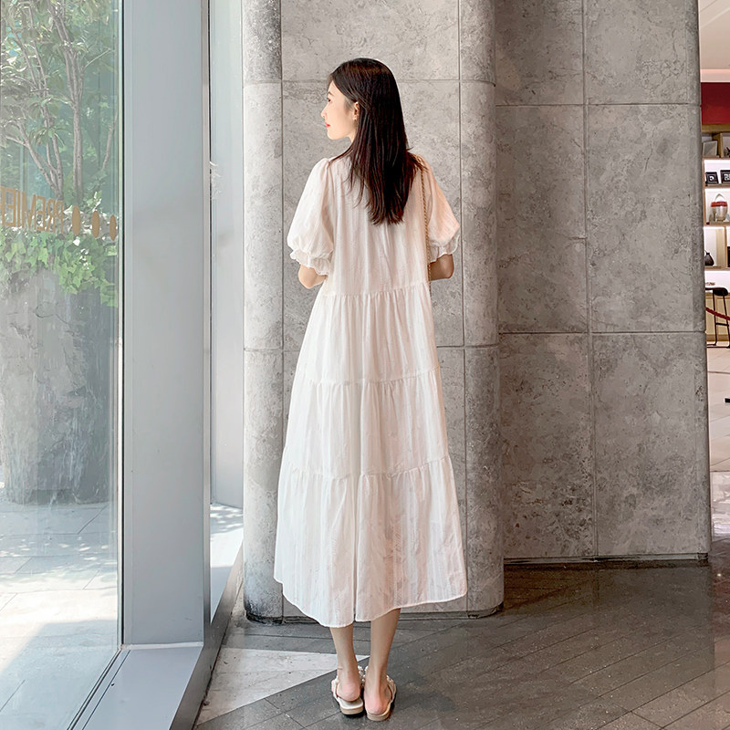 孕妇夏装连衣裙小个子纯棉可夏季裙 衫朵色连衣裙