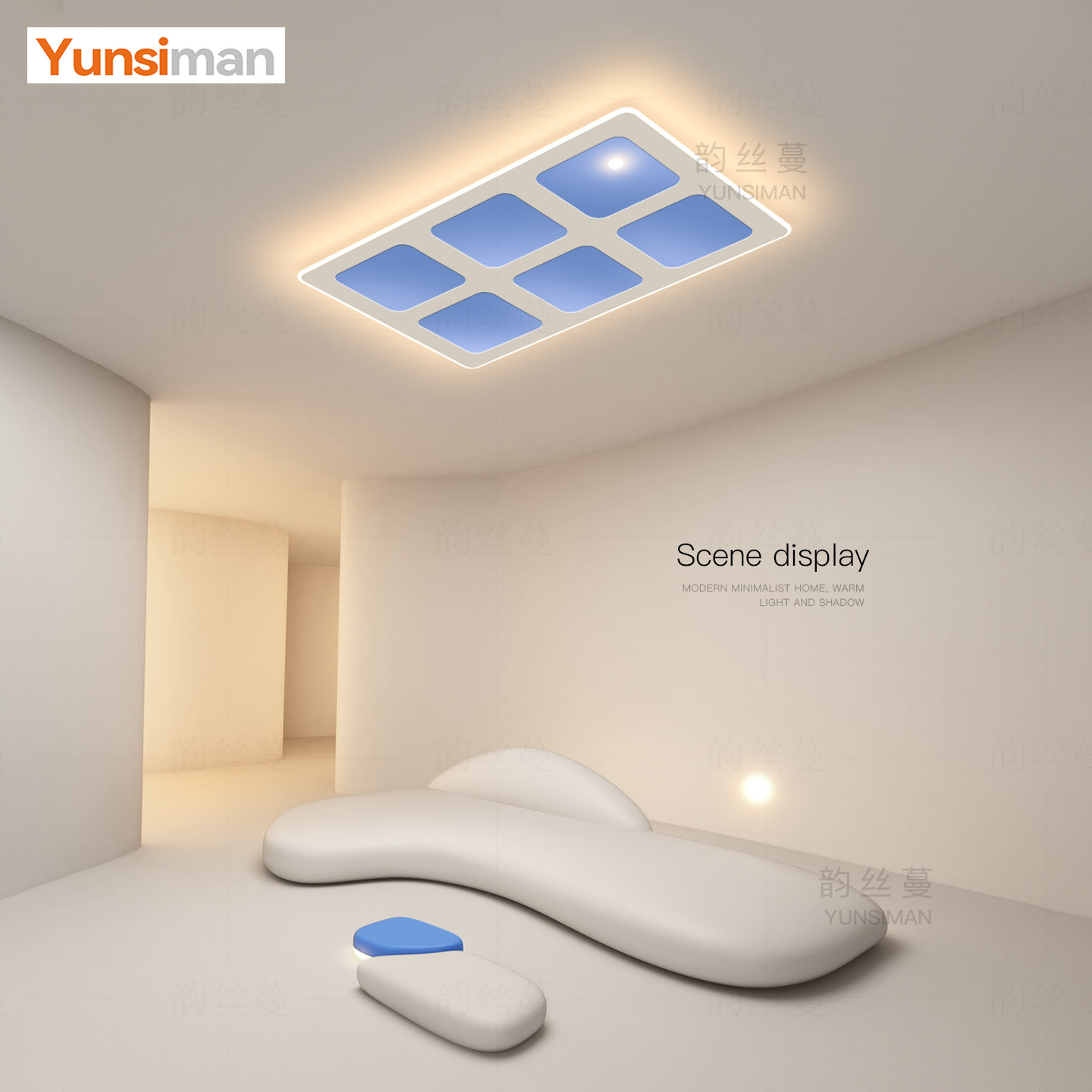 全光谱led吸顶灯自然光天空晴空灯现代风超薄客厅卧室灯明装灯具,淘宝优惠券,粉丝福利购,淘宝优惠卷