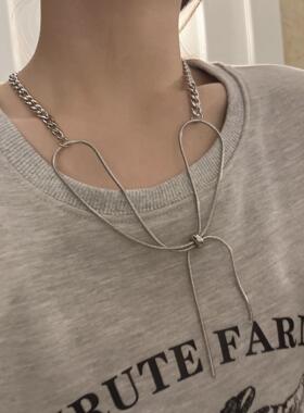high-end design sense niche sweater chain autumn and winter