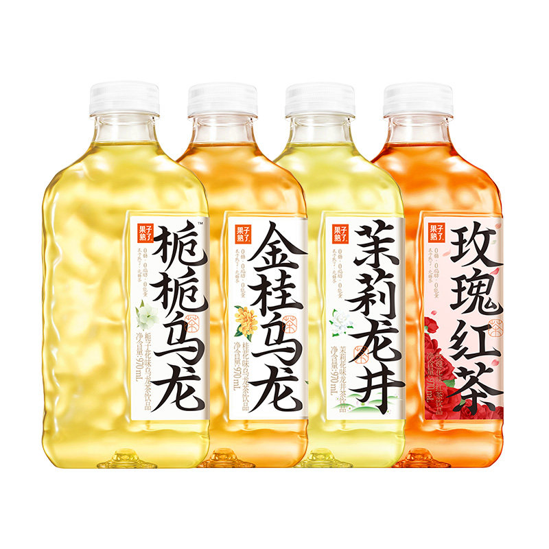 果子熟了无糖茶栀栀金桂乌龙茉莉龙井茉莉0糖0脂0卡970ml无糖饮料