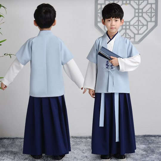 Hanfu boys and elementary school students in Chinese school clothes for women