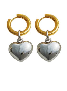 2024rt Pendant Hoop Earrings Street Style Korean Fashion