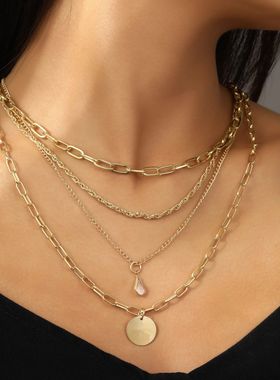 2024 Pearl Cross Pendant Necklace for Women Charms Fashion