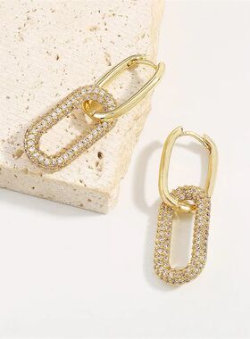 2024n Zircon Wedding Jewelry Elegant Female Dangle Earings