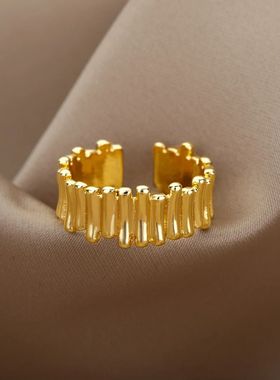 Creative Irregular Fence Modeling Rings For Women Stainless