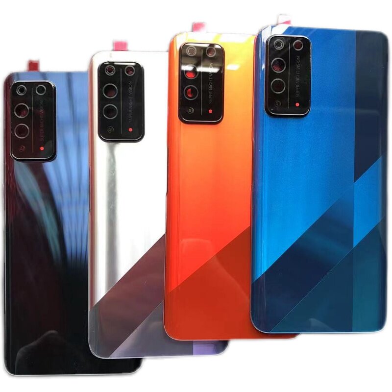 适用荣耀X10后盖原改装honorX10手机 TEL-TNOO玻璃替换后屏电池盖