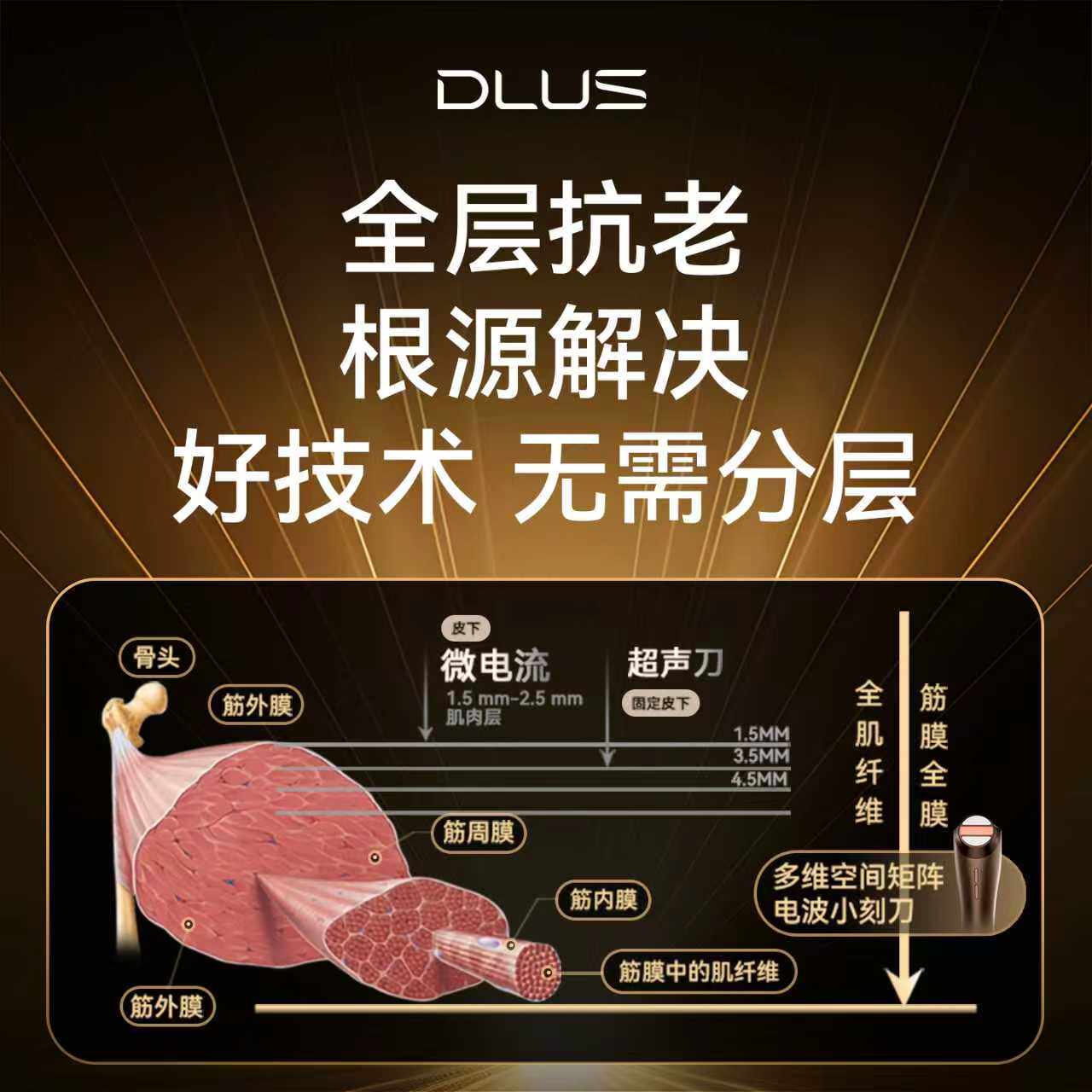 DLUS塑脸小刻刀家用脸部美容仪E10