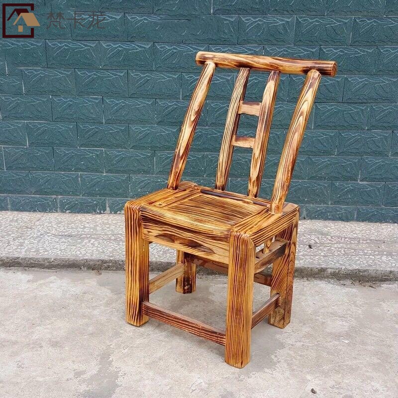农村椅子老式实木椅家用木质椅靠背椅换鞋凳农家原木餐椅小椅