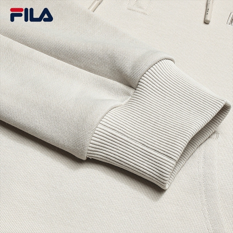 FILA 斐乐官方女子连帽卫衣2026春新款时尚休闲宽松针织长袖上衣 - 图3
