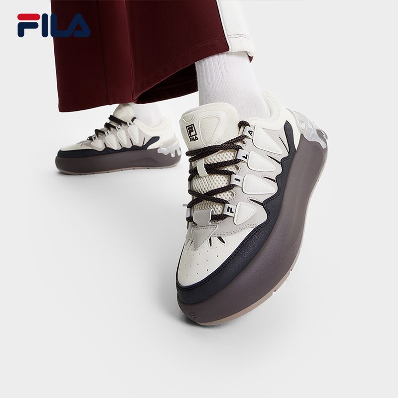 FILA 斐乐官方女鞋CARROT摩登板鞋2025时尚萝卜鞋休闲复古厚底鞋