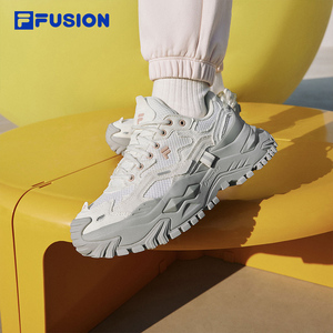 FILA FUSION斐乐潮牌女鞋BIANCO厚底鞋2024夏季新款硬糖鞋跑步鞋