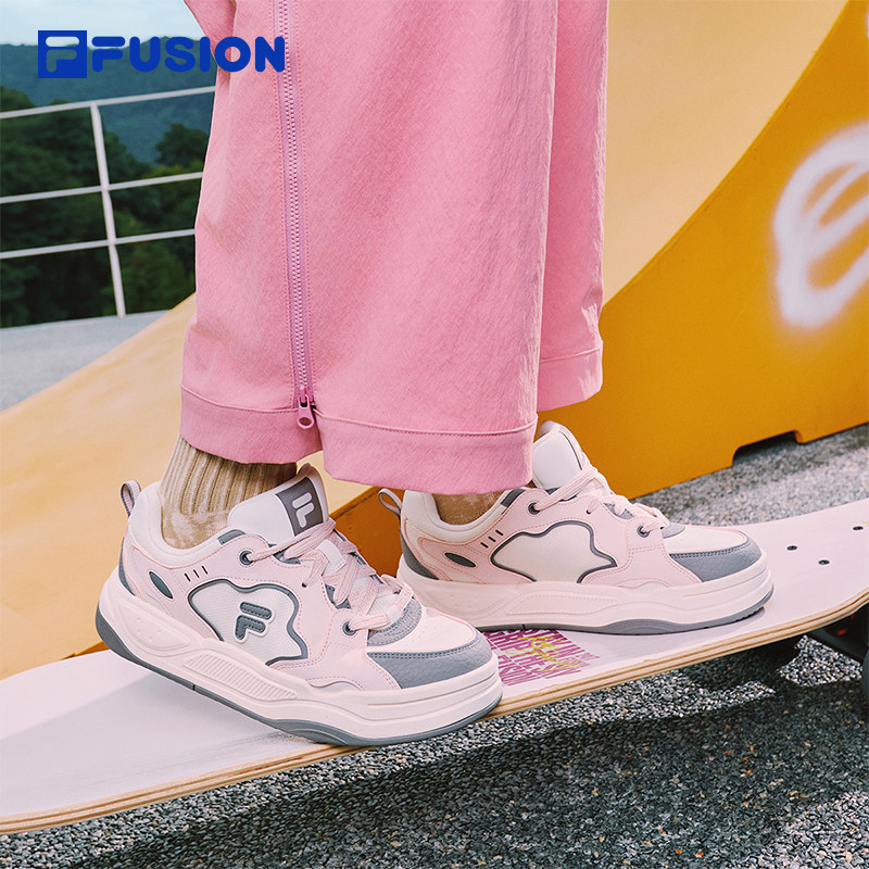 FILA FUSION斐乐潮牌女鞋BANK II板鞋2025新款轻便舒适运动鞋,淘宝优惠券,粉丝福利购,淘宝优惠卷