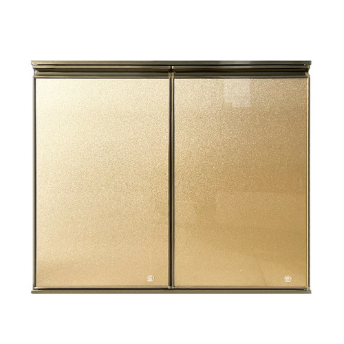 厨房橱柜门板定制钢化玻璃带框晶钢柜门订做整体铝合金灶台门自装 - 图3