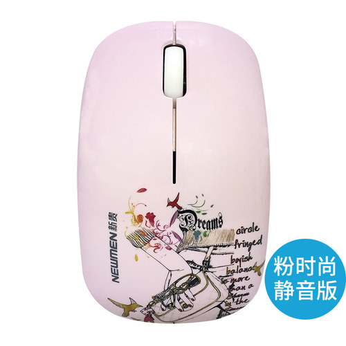 新贵自由豹尚品无线静音鼠标卡通鼠标无声可爱便携女生办公笔记本 - 图3
