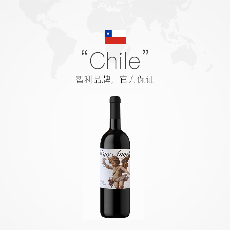 【自营】葡园使者干红葡萄酒微醺晚安酒智利赤霞珠干红葡萄酒