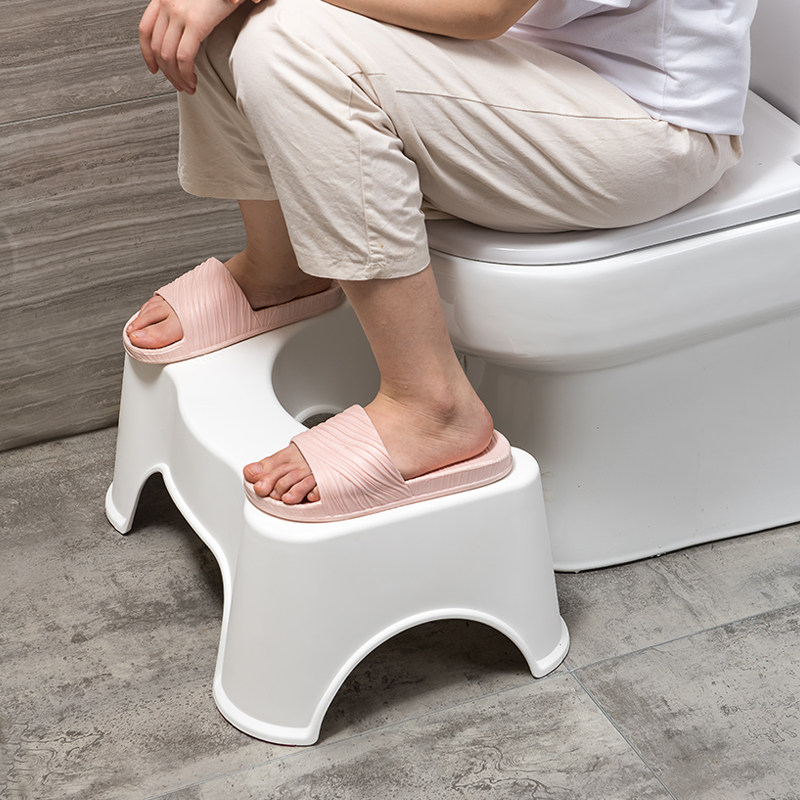 家用卫生间马桶脚踏厕所u型踩脚凳儿童坐便器垫脚塑料小凳子防滑