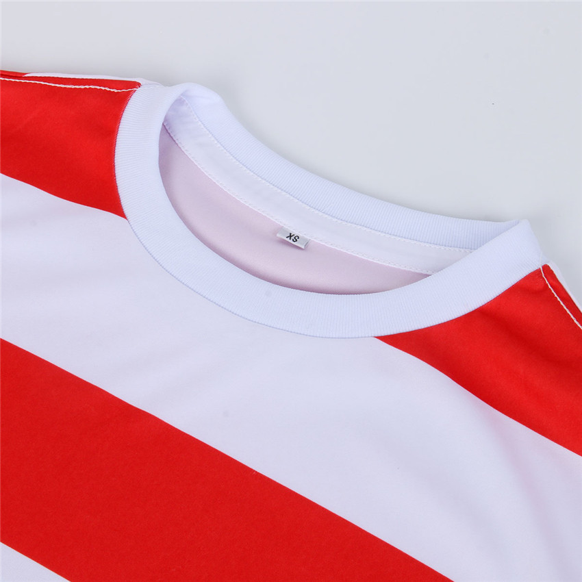 Wheres Wally Costume Red Stripe Shirt Hat Glasses Full Sets