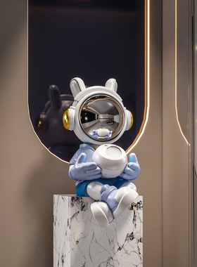 太空人坐姿大摆件星空投影