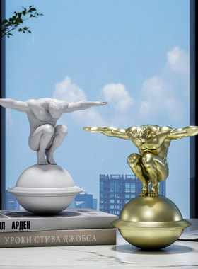 欧式平衡者不倒翁客厅桌面摆件