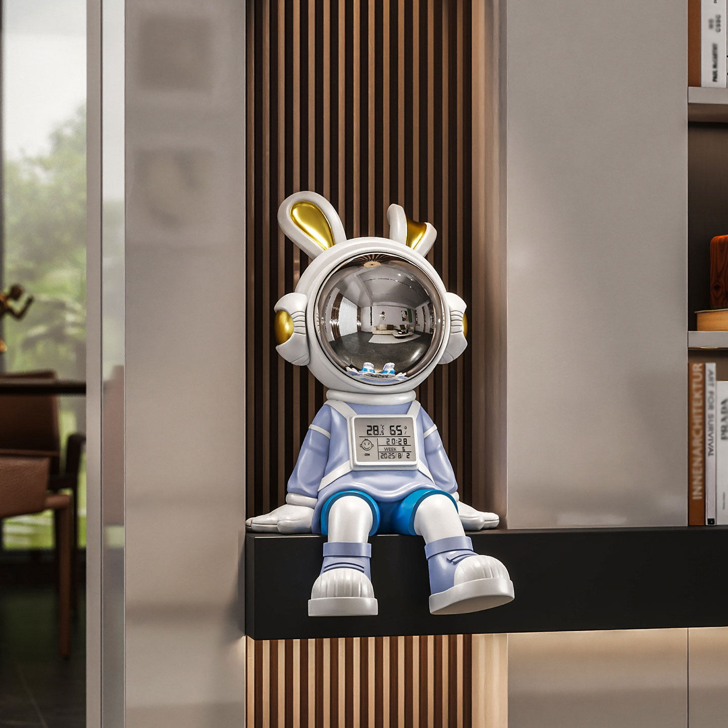 太空人兔子坐姿落地摆件电视柜装饰品蓝牙音响轻奢高级感乔迁礼品,淘宝优惠券,粉丝福利购,淘宝优惠卷