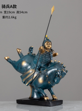 文创兵马俑摆件创意搞笑装饰品