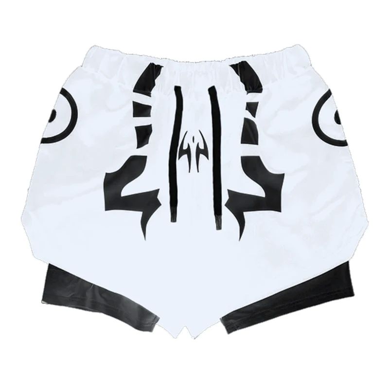 Anime 2 in 1 Running Shorts for Men Athletic Quick Dry Gym W - 图0