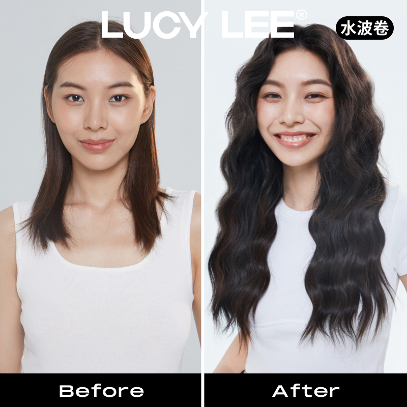 LUCY LEE如意接发片三件套长直卷发自然无痕蓬松增发量接头假发片-图2