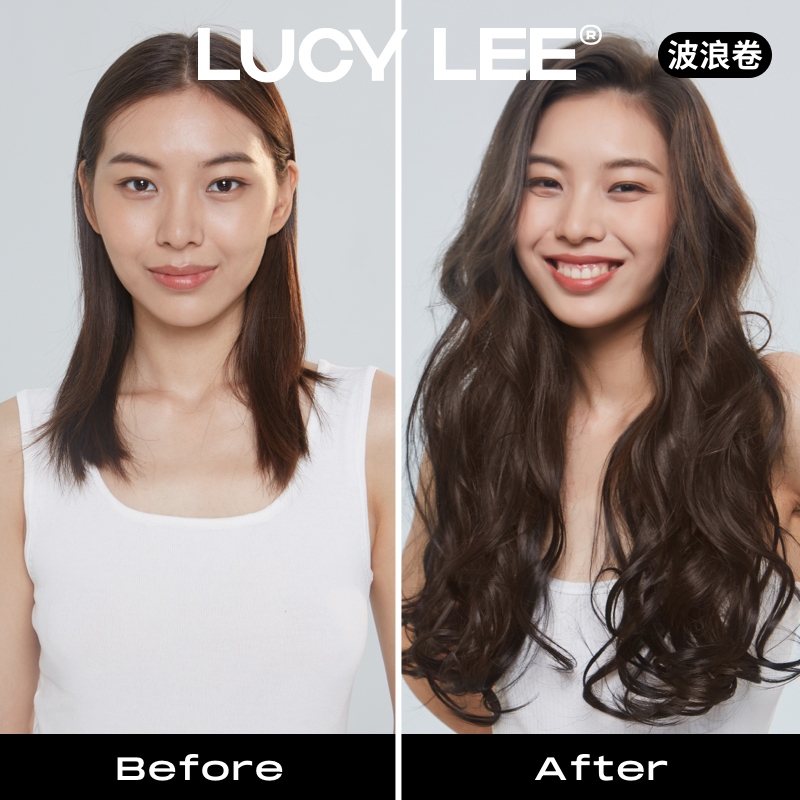 LUCY LEE如意接发片三件套长直卷发自然无痕蓬松增发量接头假发片-图1