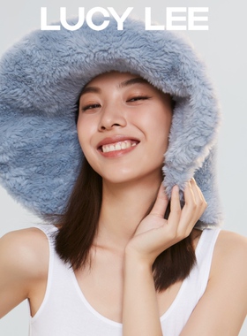 LUCYLEE毛绒盆栽帽子女冬