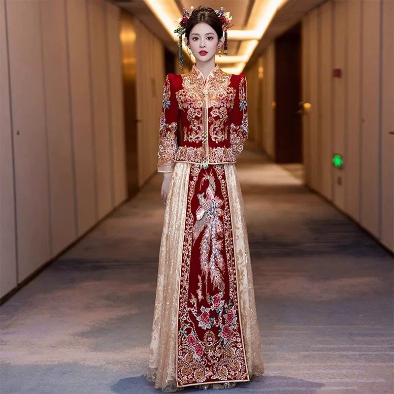 出租赁结婚礼服高级感秀禾服敬酒服奢华新娘婚纱租赁2025龙凤褂服,淘宝优惠券,粉丝福利购,淘宝优惠卷