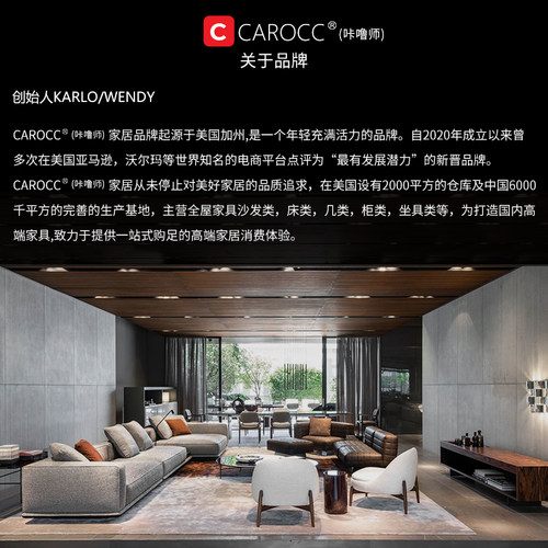 罗琦堡模块沙发客厅意式极简直排设计师款布艺沙发三人位 - 图3