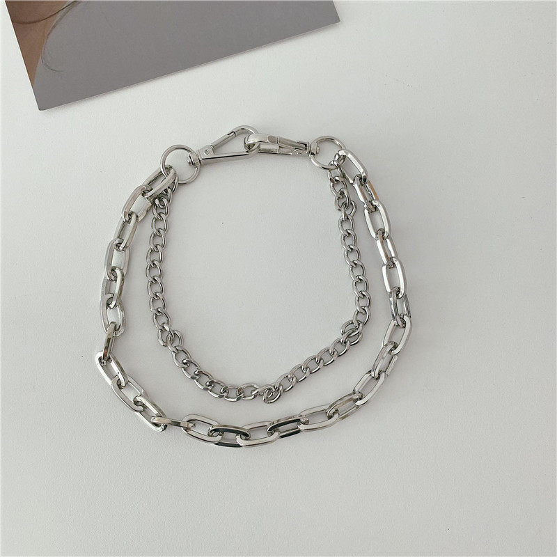 欧美金属裤链ins男女高街小众配饰嘻哈美式裤子挂饰百搭JK腰带潮