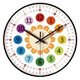 Early education clocks for students come with battery hooks to keep accurate time