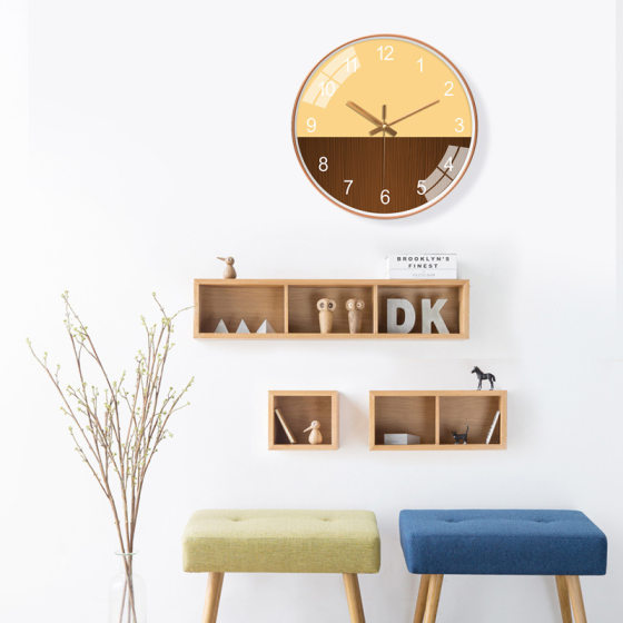 Beiwang Internet celebrity creative style silent punch-free wall clock