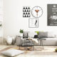 Cartoon simple and cute bedroom Nordic style home wall clock