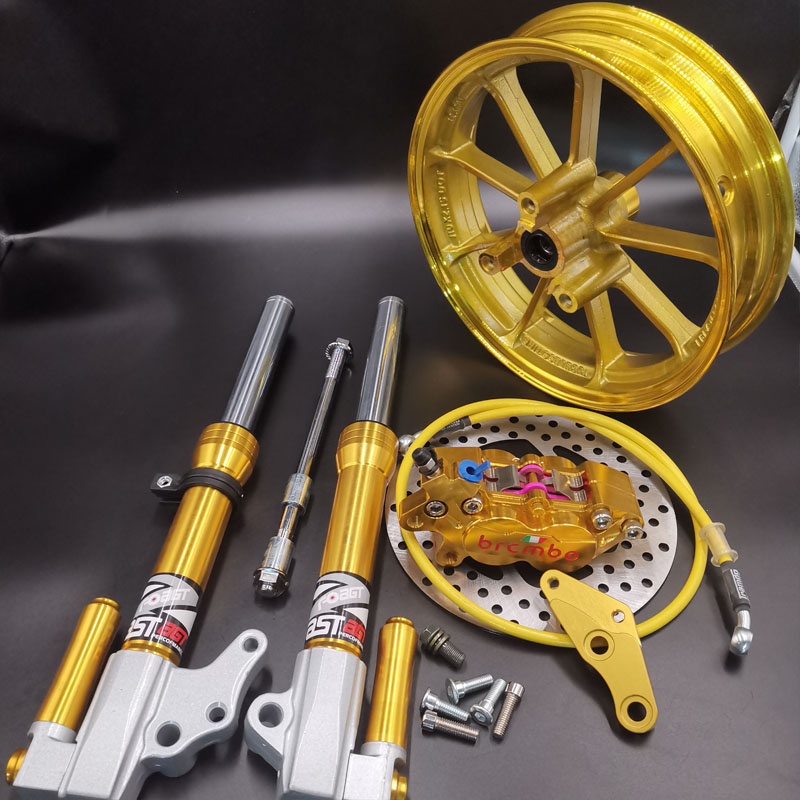 法斯特前减震27芯小牛小龟酷奇极酷福喜鬼火战速电摩改装直上前叉 - 图0