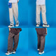 Canotwait functional buckle wide-leg pants casual pants men's and women's long pants autumn and winter