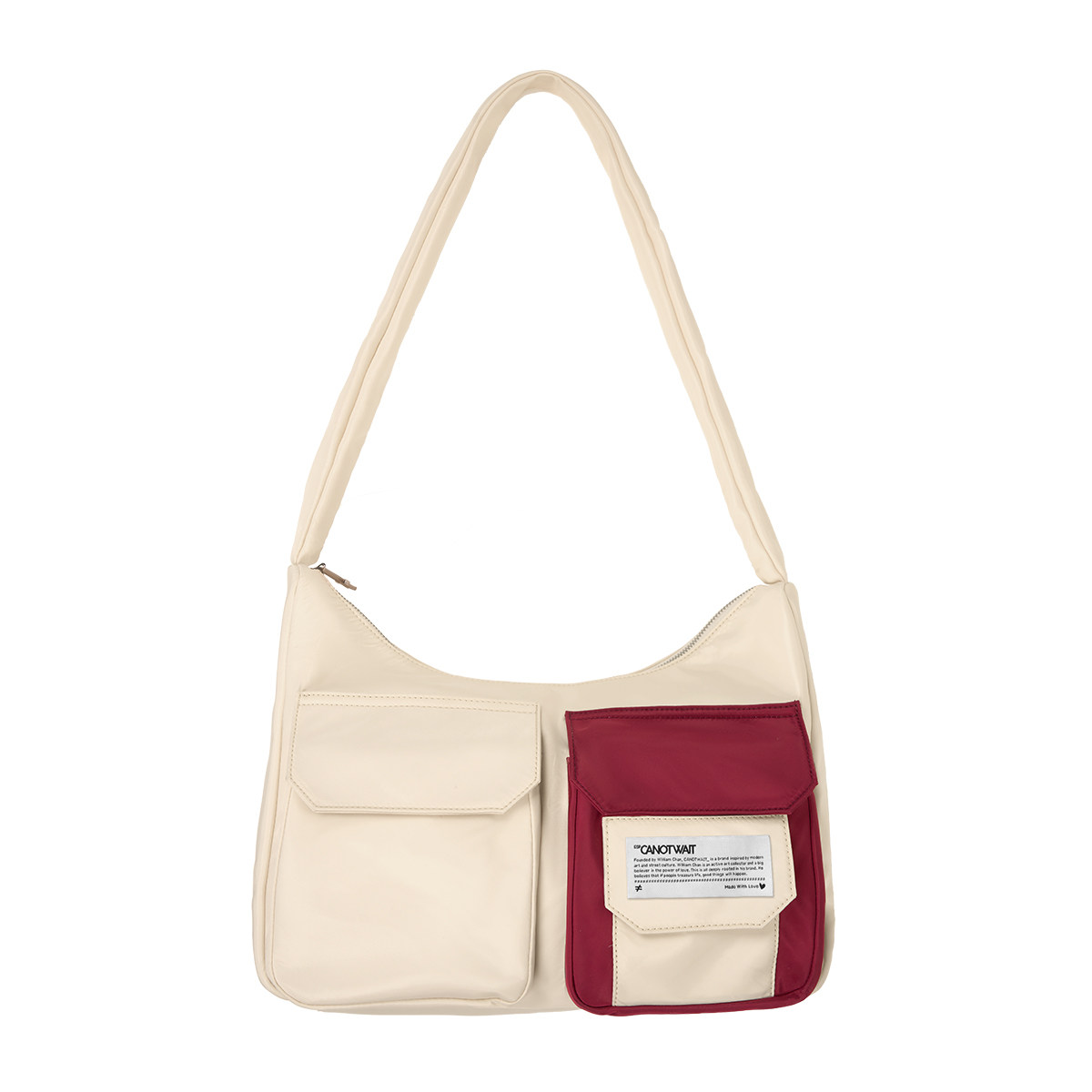 陈伟霆CANOTWAIT 多口袋撞色尼龙单肩斜挎包潮流百搭户外大容量包,淘宝优惠券,粉丝福利购,淘宝优惠卷