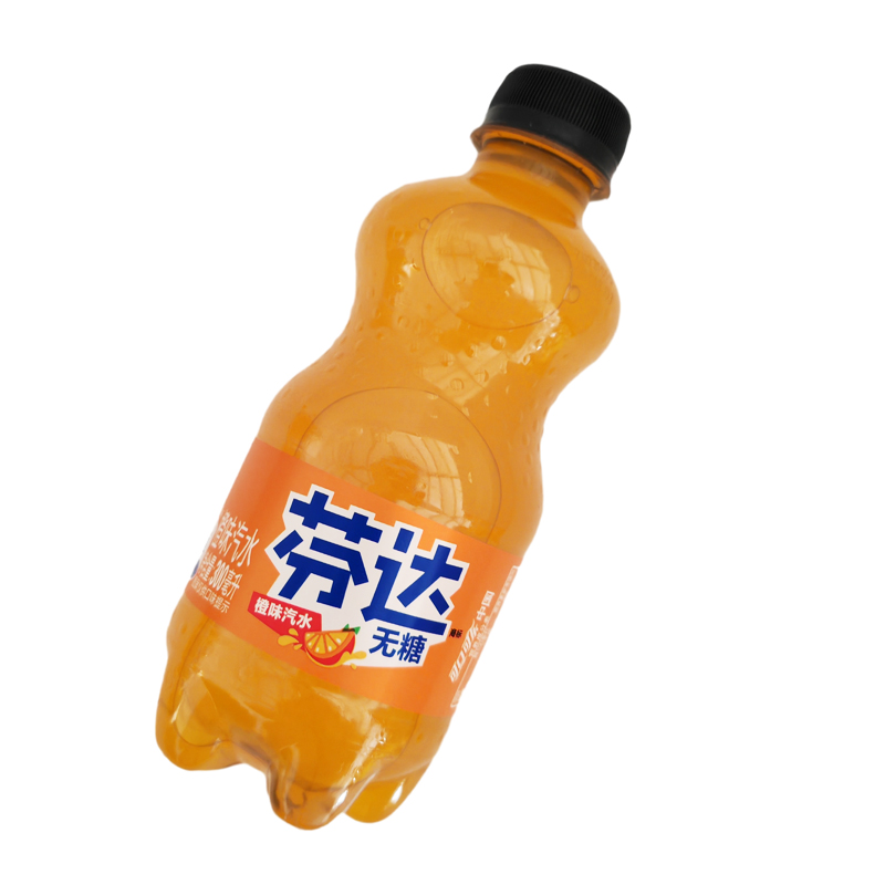 可口可乐无糖芬达饮料300ml*12瓶橙汁橙味迷你碳酸饮料小瓶装整箱 - 图0