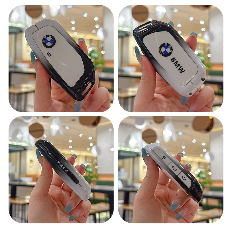 适用宝马钥匙套25款5系525li五7系X5新X1X3X6X7i5i7ix汽车包扣壳 - 图2