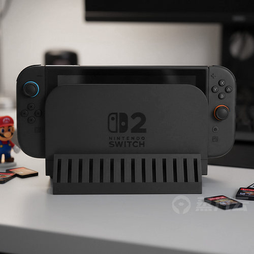 Switch2主机支架增高散热底座多功能28格游戏卡带收纳游戏机配件 - 图1
