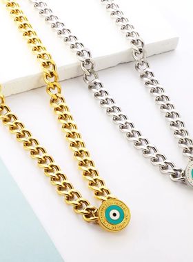 Evil Eye Pendant Necklaces For Women Girls Trending Gold