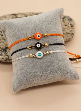 Simple Handmade Braided String Turkish Evil Eye Bracelet
