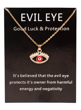 Turkish Fashion Blue Evil Eye Necklace for Women Retro