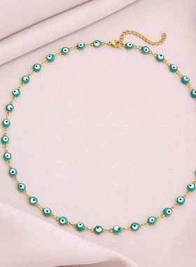 Turkish Lucky Evil Eye Necklace Women 11 Style Blue Eyes