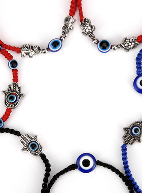 Blue Evil Eye Bracelets Bangle Good Lucky Red String