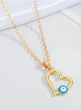 1pc Hamsa Hand Blue Evil Eye Necklace For Women Gift