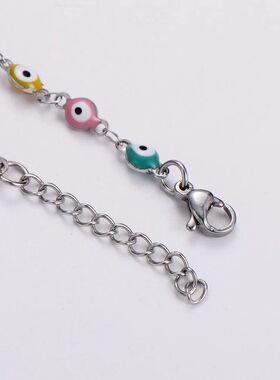 Colorful Evil Eye  Baby Bracelet Fashion Enamel Stainless