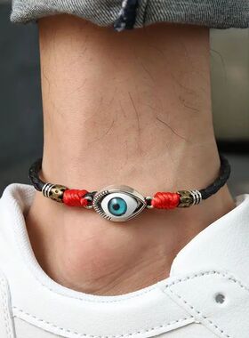 AAK003, Handmade Lucky Turkish Blue Evil Eye Foot Jewelry