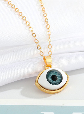 1 Pcs Evil Eye Pendant Necklaces For Women Gift Colored